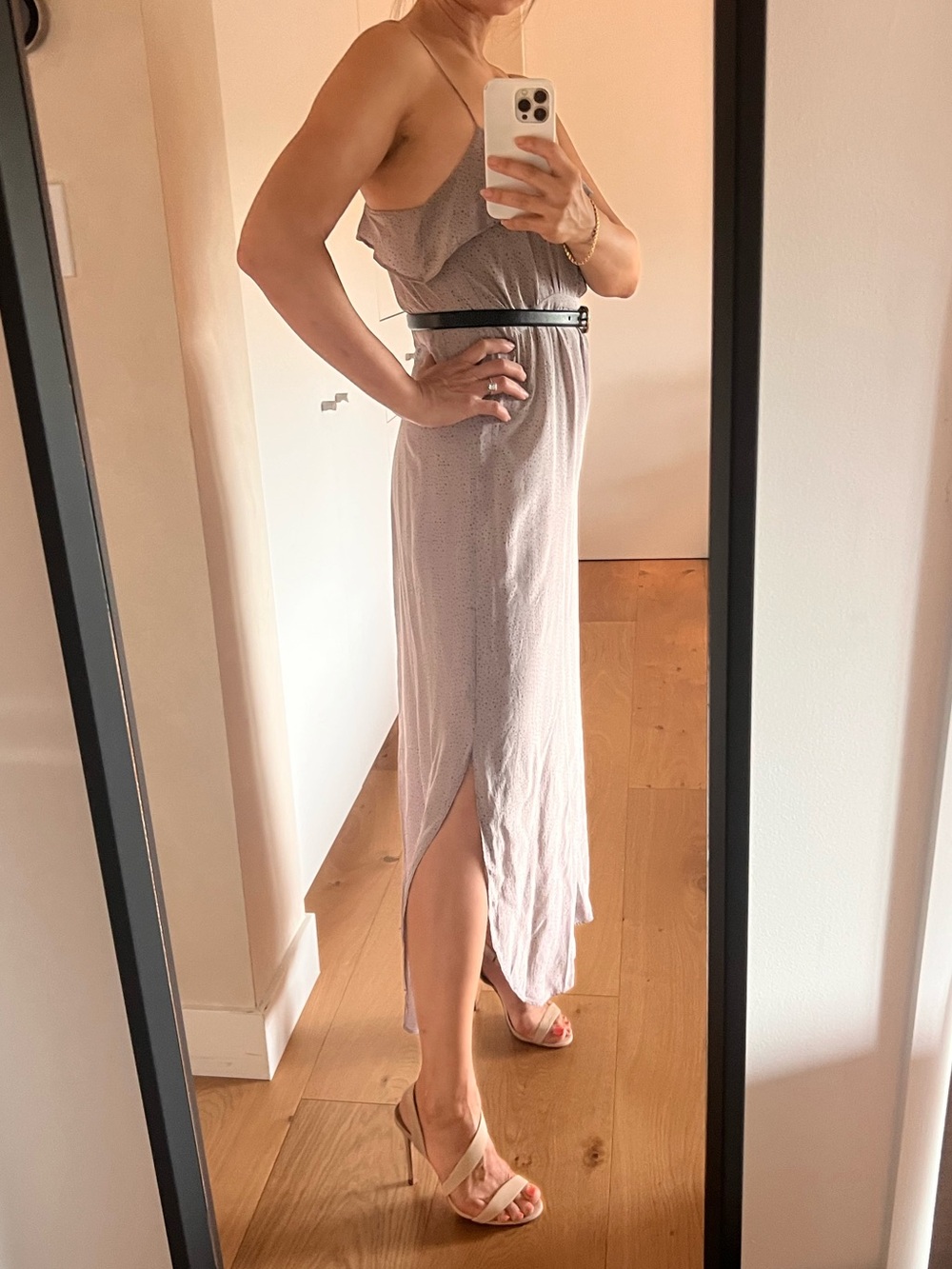 Sleeveless Ruffle Maxi Dress